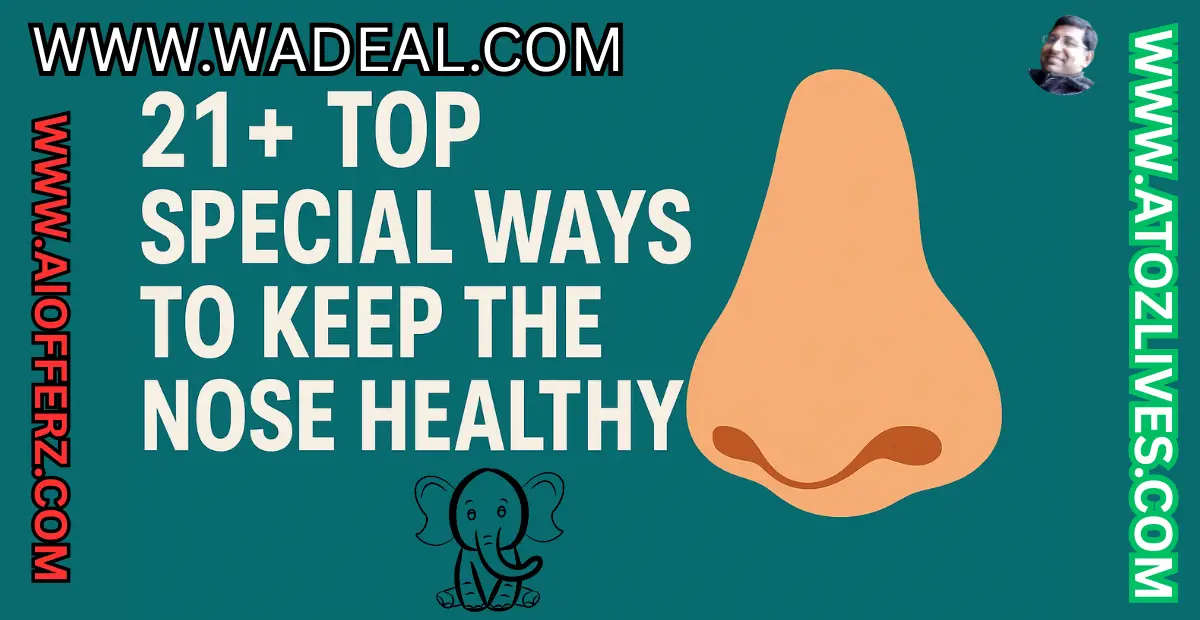 You are currently viewing 21+ TOP SPECIAL WAYS TO KEEP THE NOSE HEALTHY